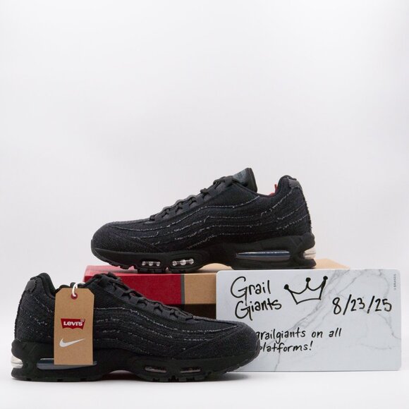 NIKE Air Max 95 OG x Levi’s Black. Sz 14M. NEW WITH original BOX. ✨ EXCLUSIVE ✨ - Picture 3 of 9